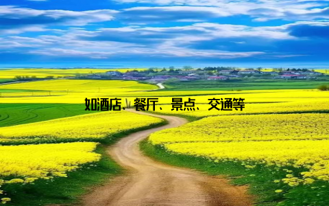 如酒店、餐厅、景点、交通等