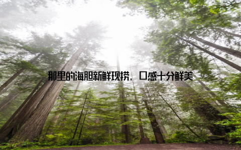 那里的海胆新鲜现捞, 口感十分鲜美