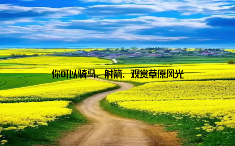 你可以骑马、射箭、观赏草原风光